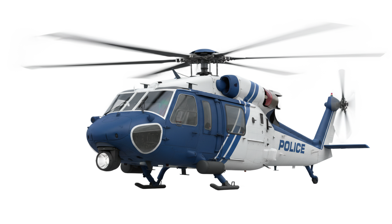 police helicopter png PNG transparent background