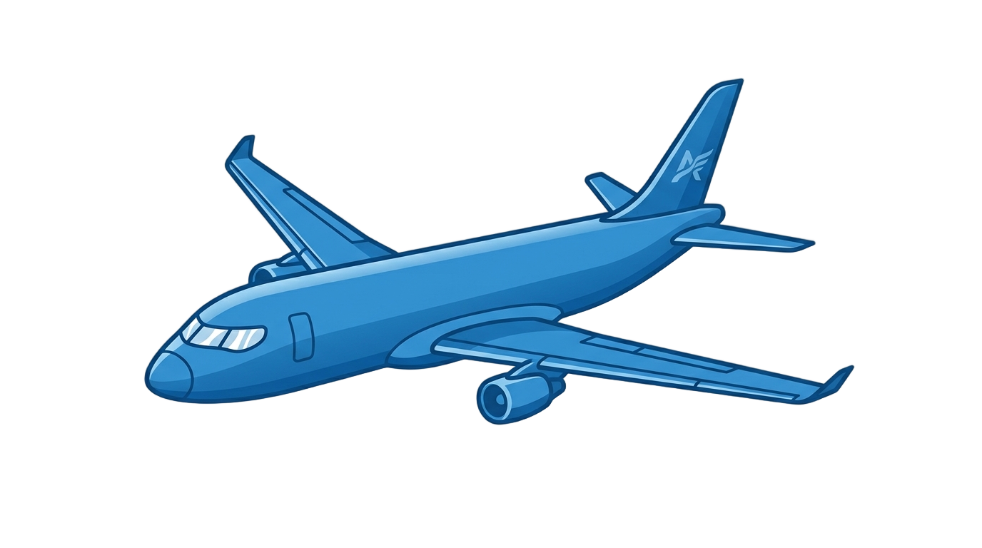 blue airplane icon png PNG transparent background