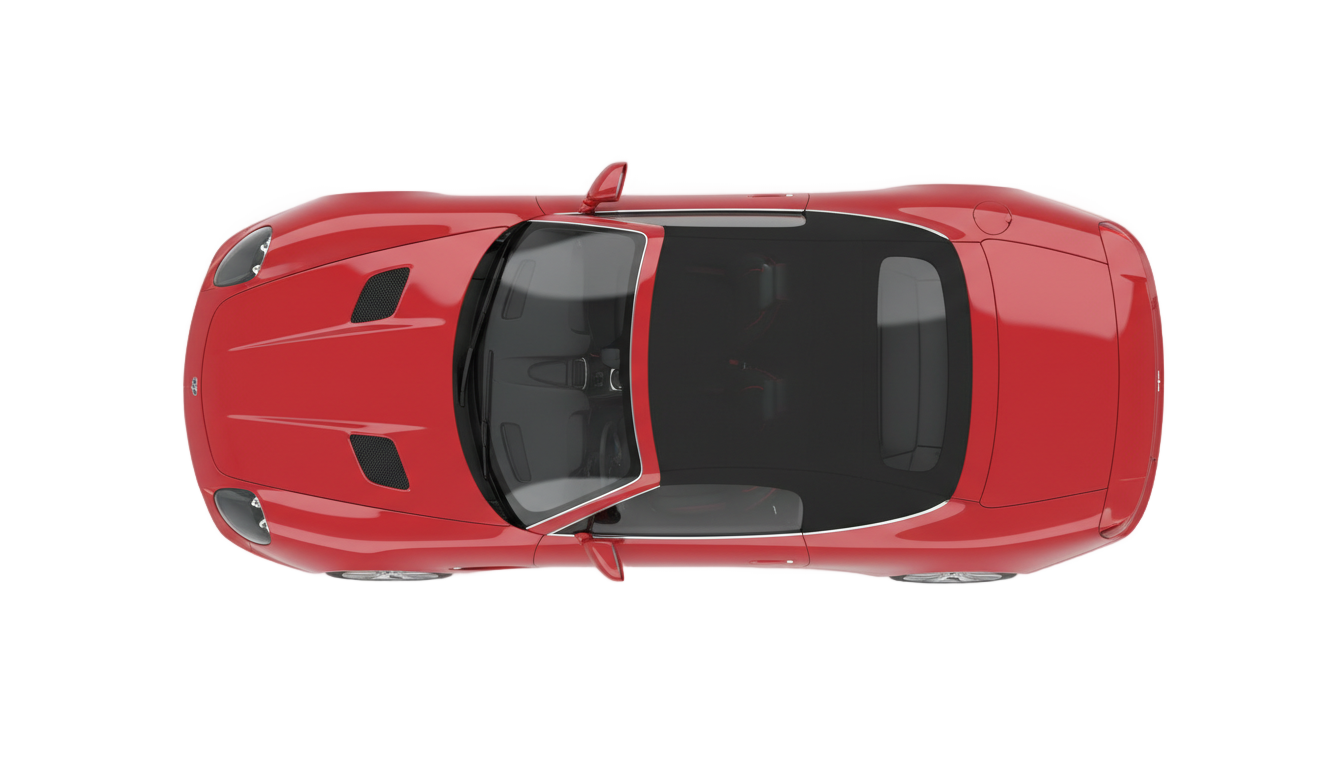 top view of car png PNG transparent background