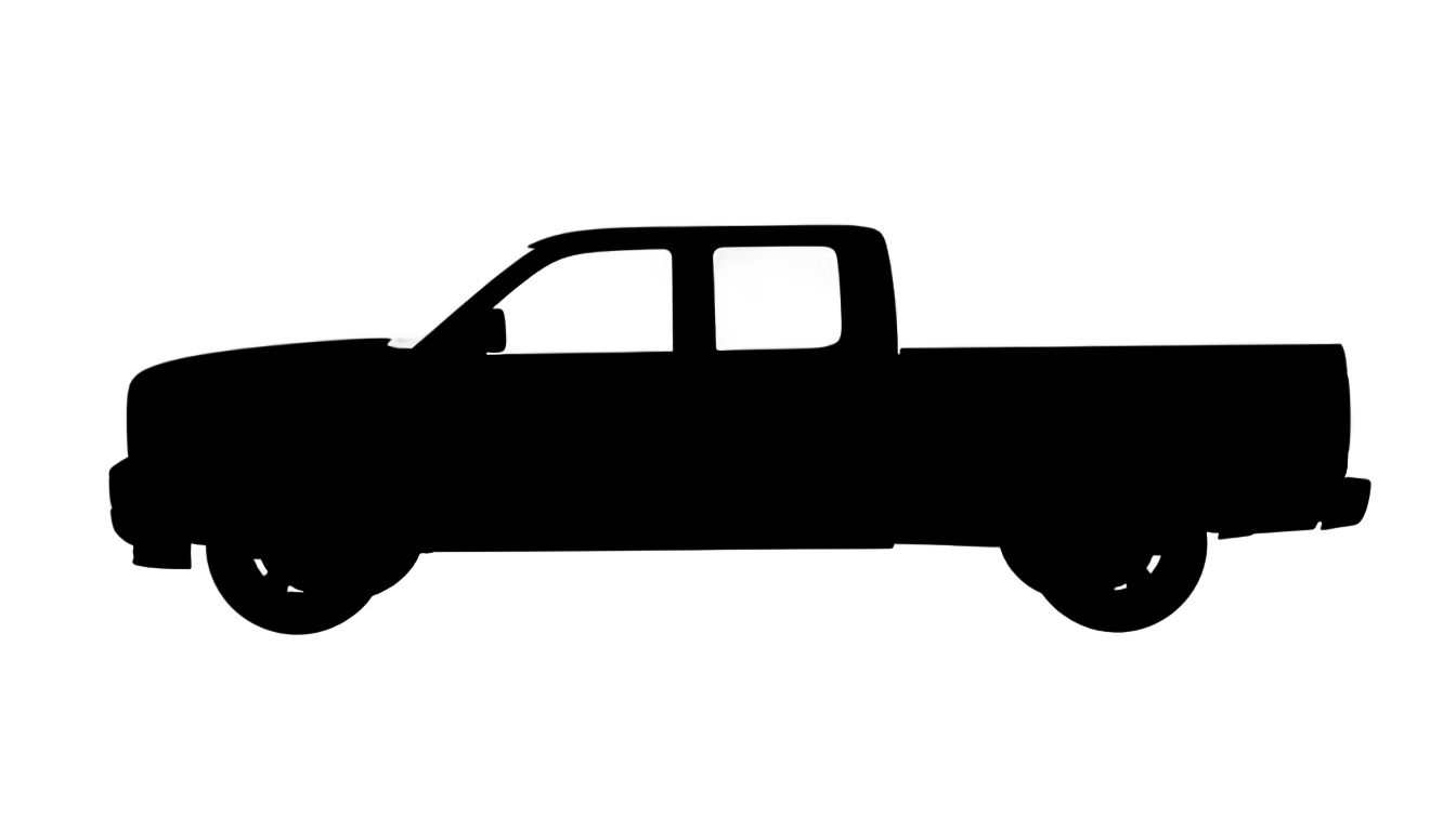 pickup truck silhouette png PNG transparent background