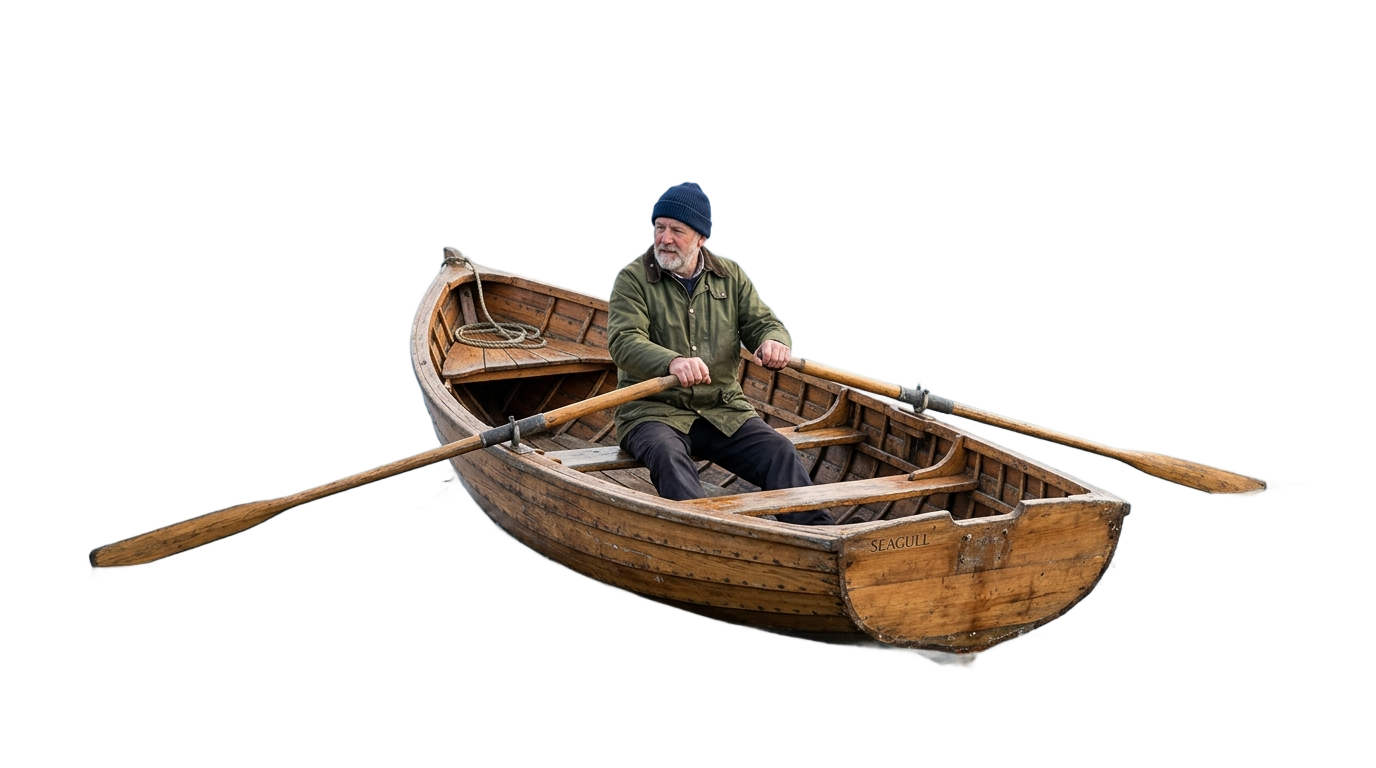 boat with man png PNG transparent background