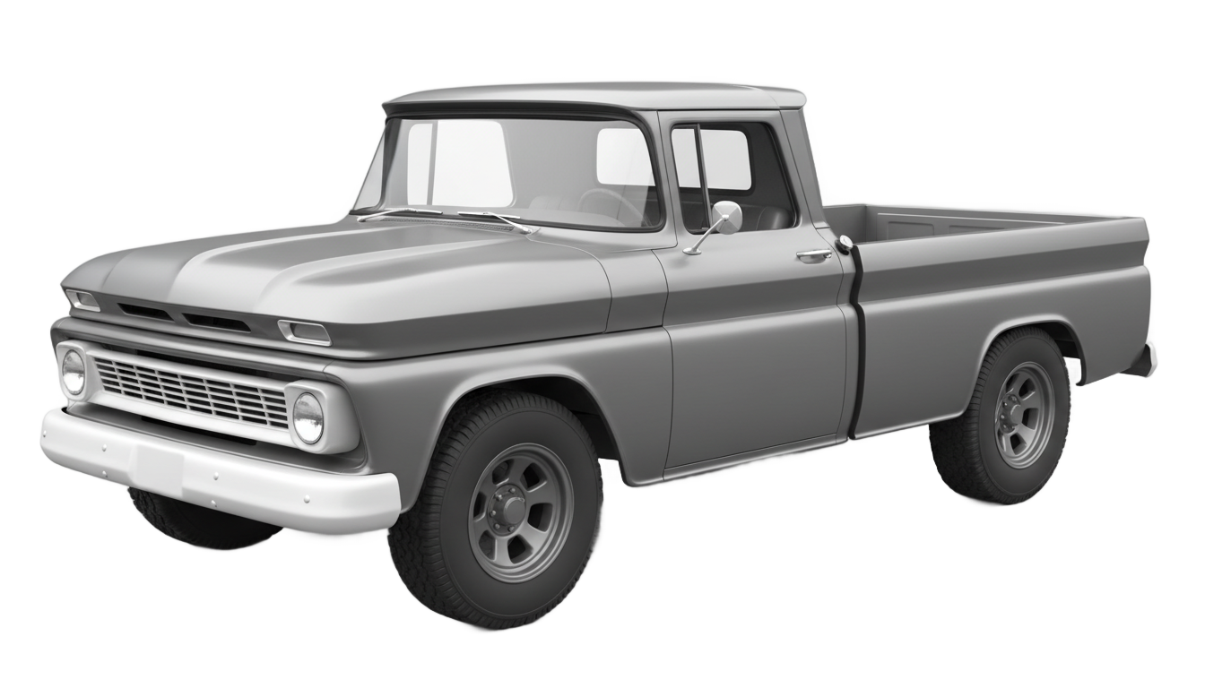 truck png black and white PNG transparent background
