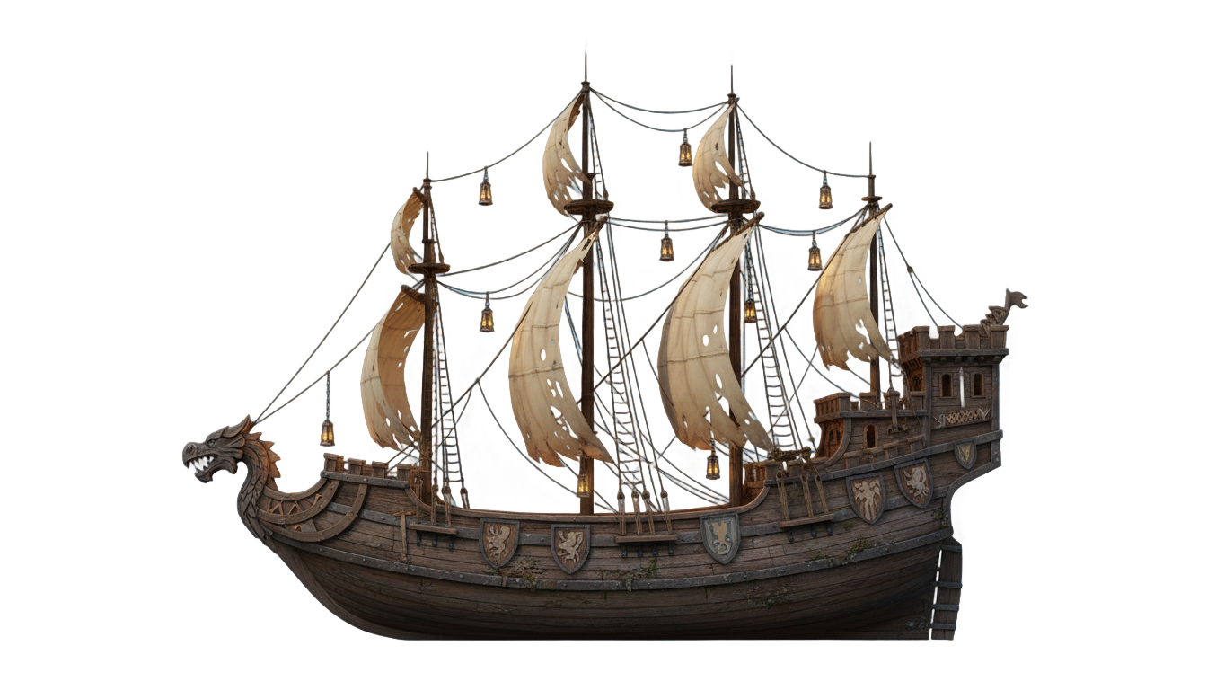 dnd boat png PNG transparent background