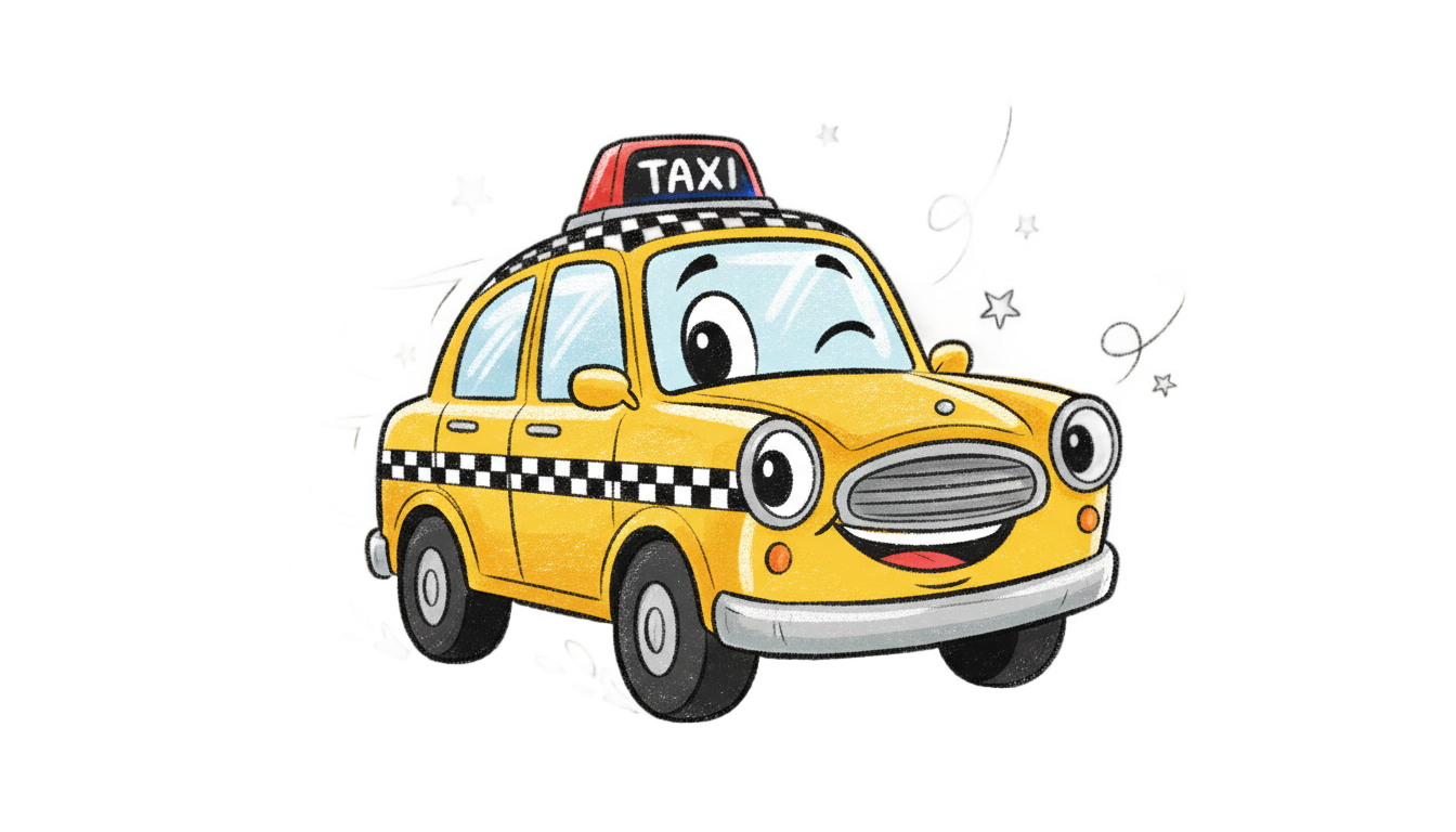 taxi dibujo png PNG transparent background