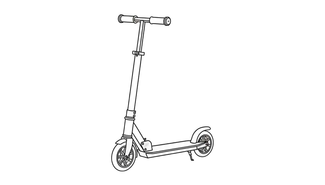 scooter outline png PNG transparent background