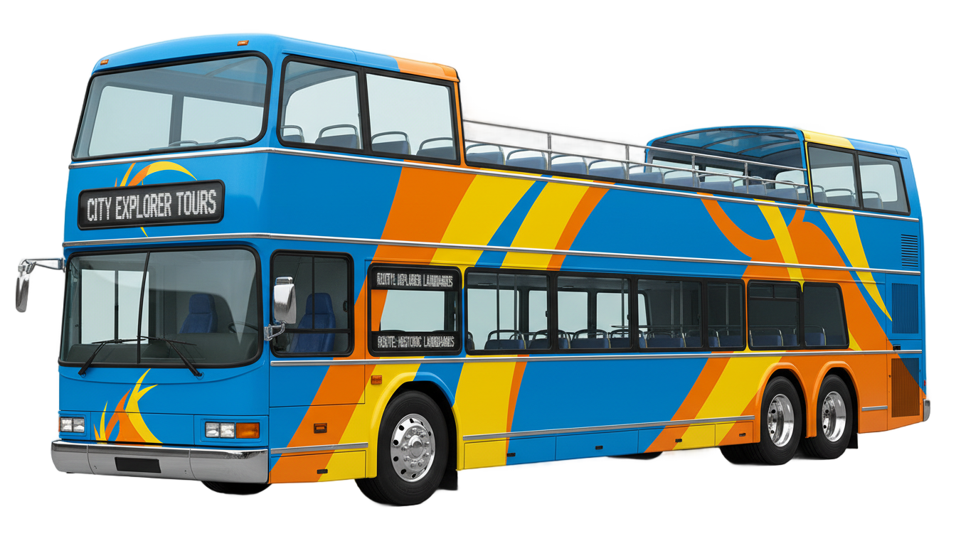 tour bus png PNG transparent background