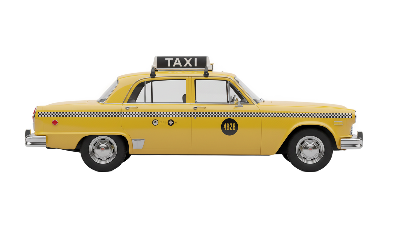 nyc taxi png PNG transparent background