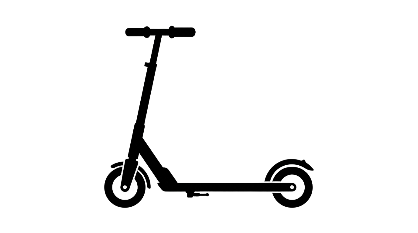 scooter silhouette png PNG transparent background