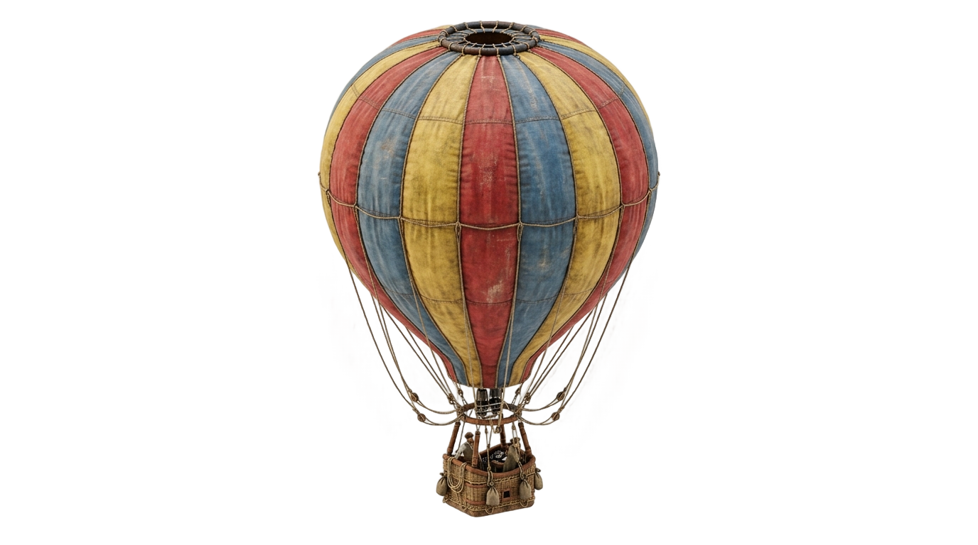vintage hot air balloon png PNG transparent background