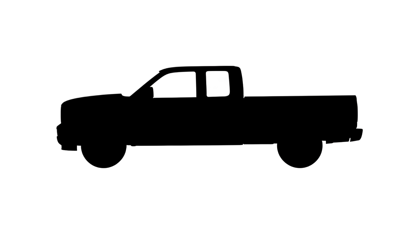 pickup truck silhouette png PNG transparent background