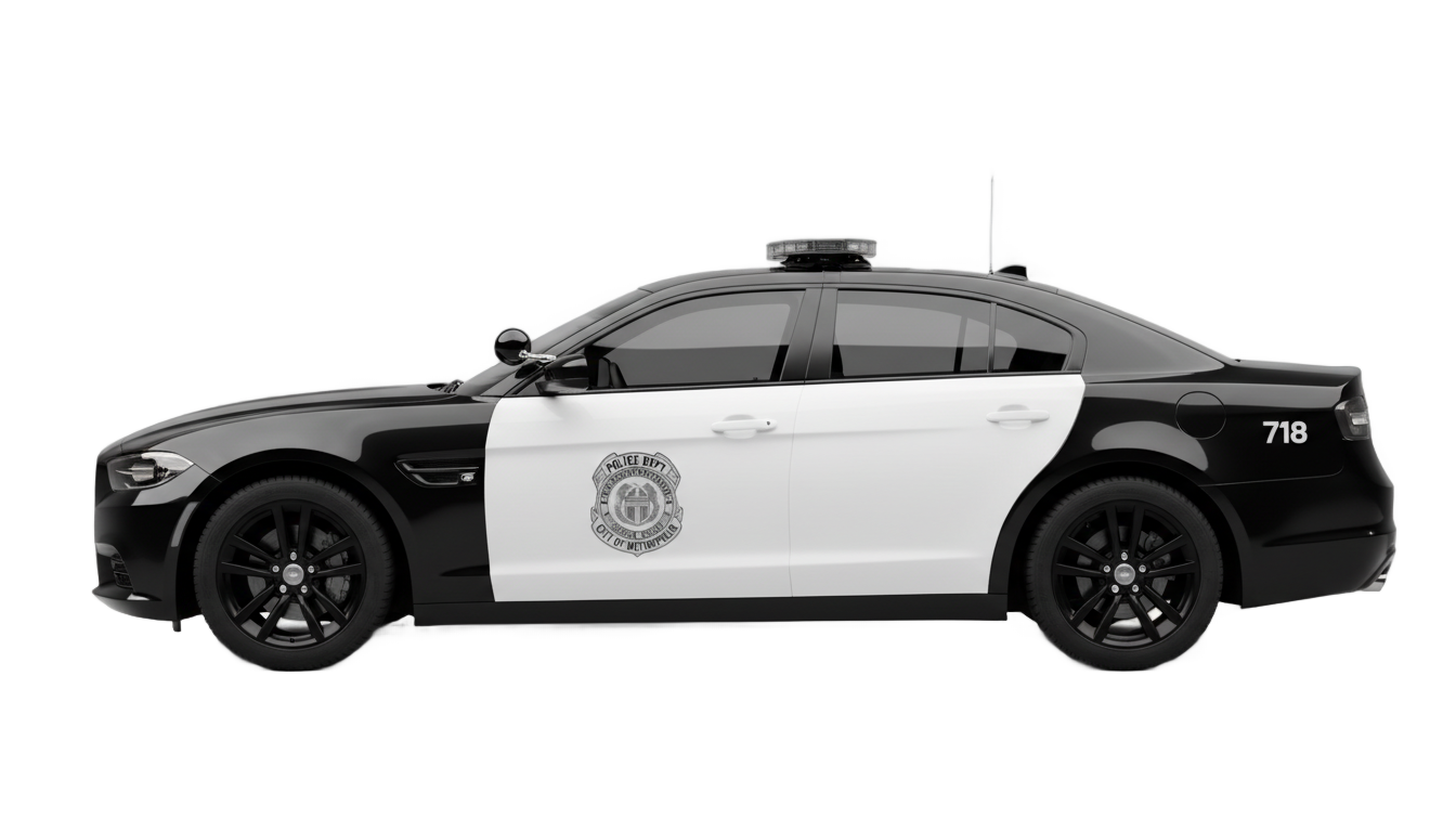 police car png PNG transparent background