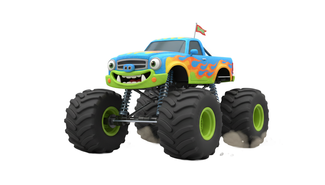 monster truck png animado PNG transparent background