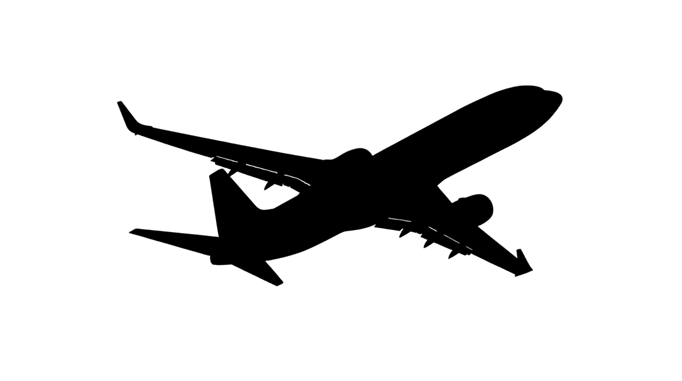 flying airplane silhouette png PNG transparent background