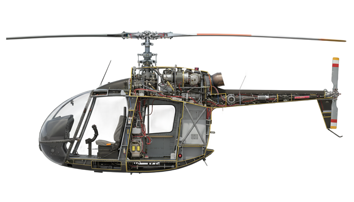 half helicopter png PNG transparent background