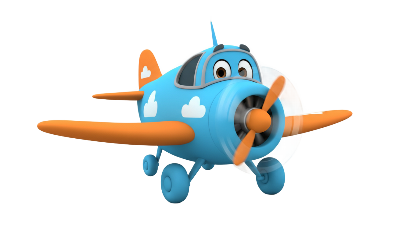 blippi airplane png PNG transparent background