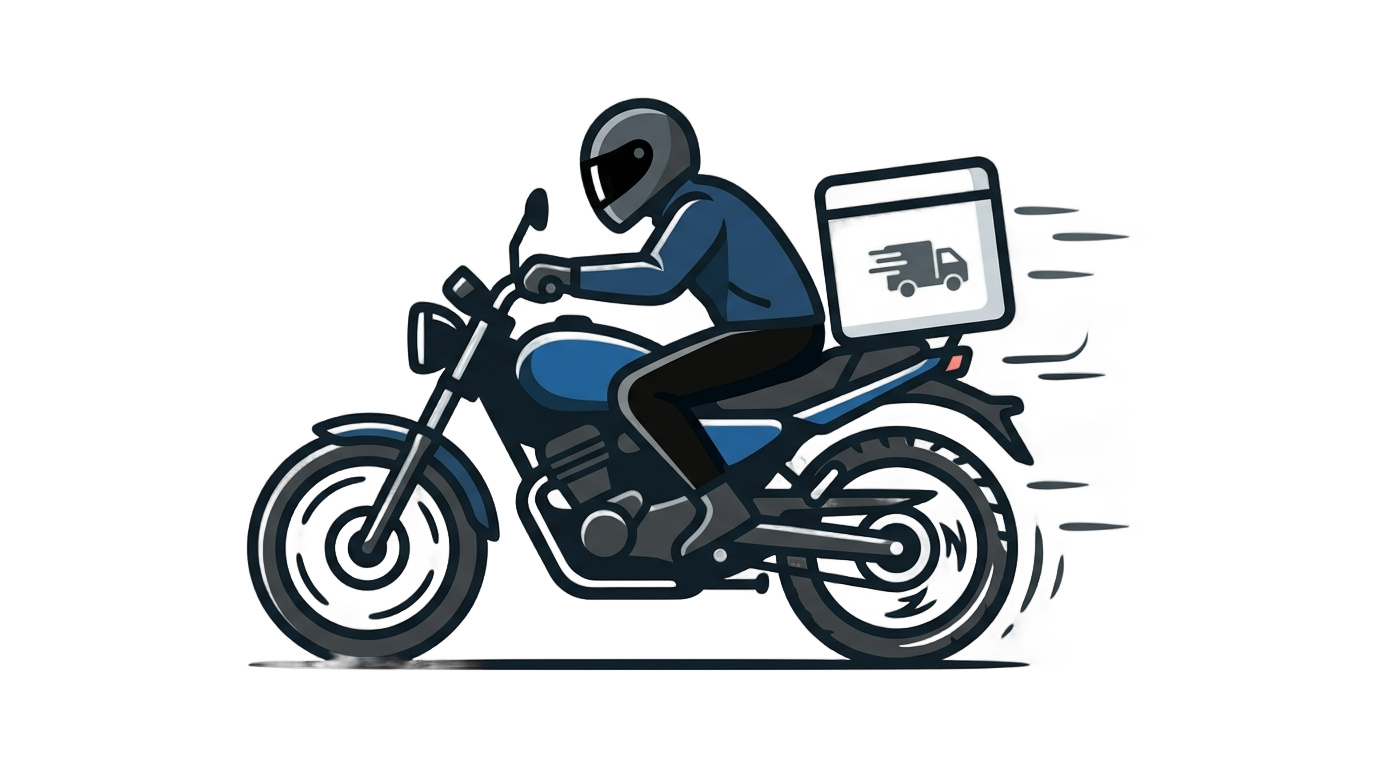 motorcycle delivery icon png PNG transparent background