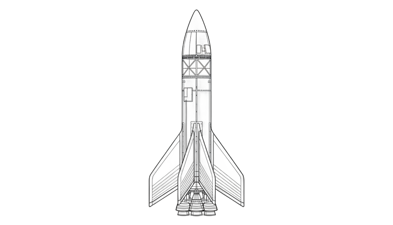 rocket png black and white PNG transparent background