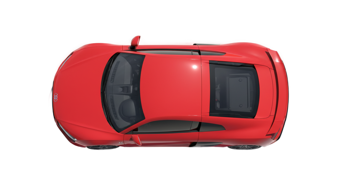 top view of car png PNG transparent background