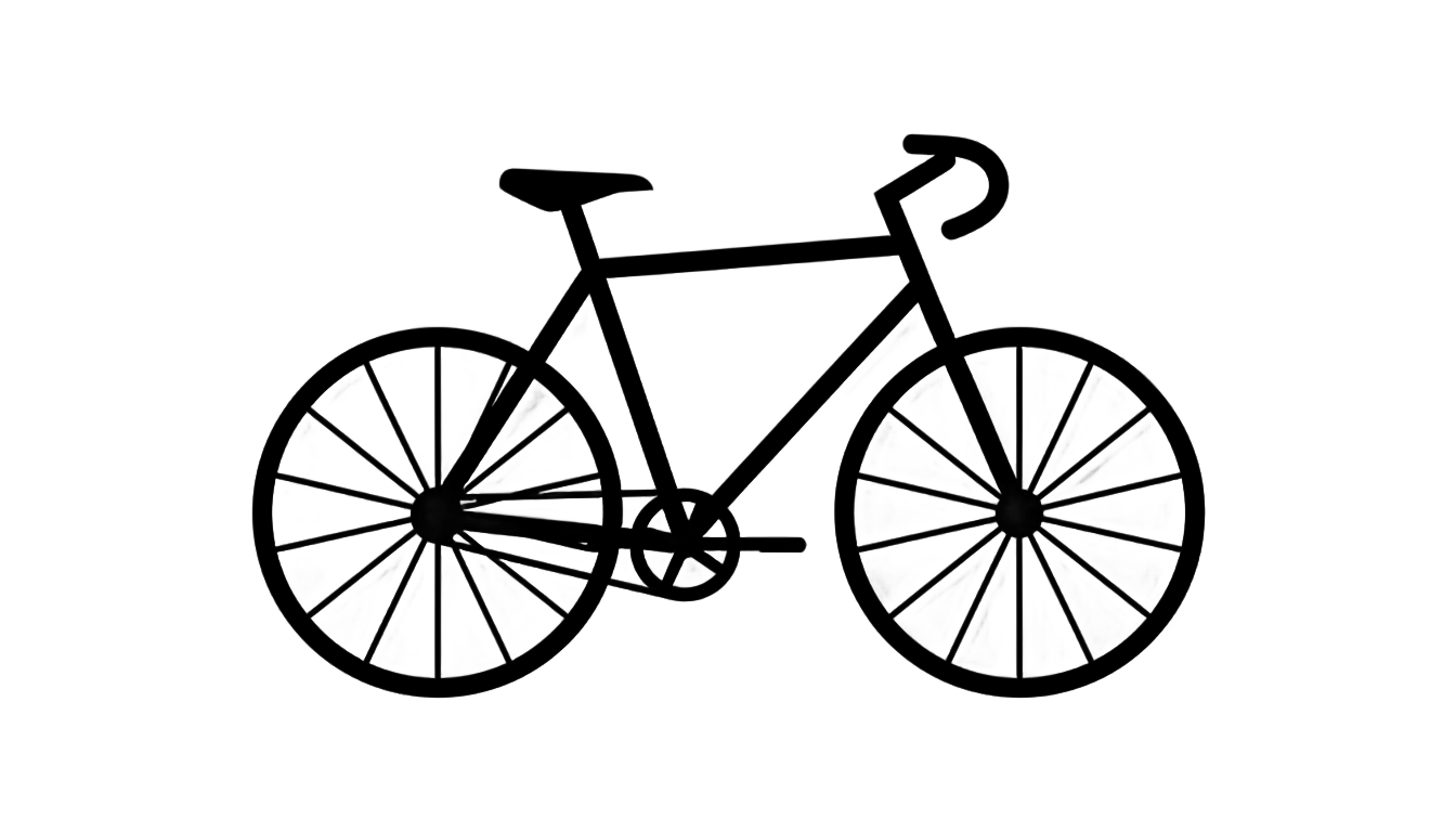 bicycle silhouette png PNG transparent background