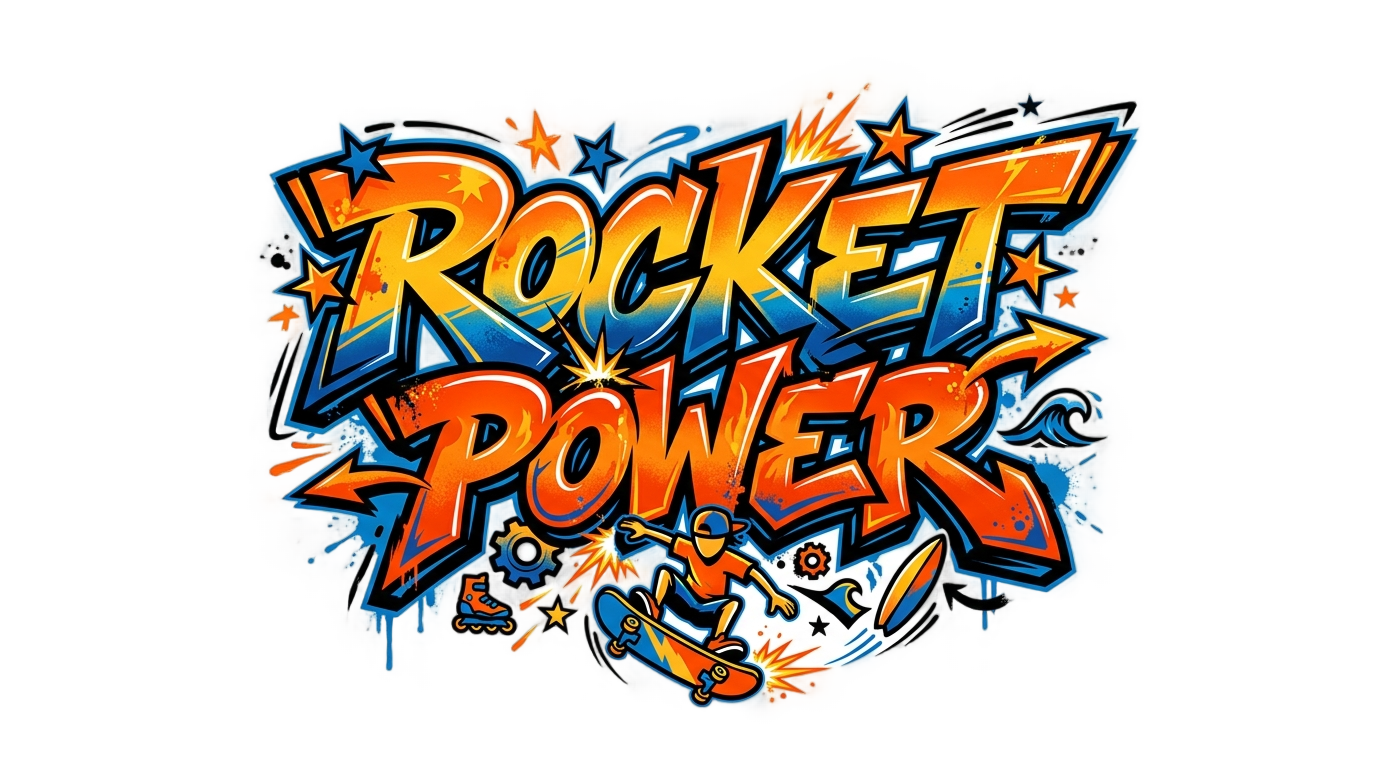 rocket power logo png PNG transparent background