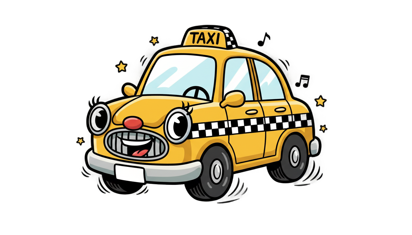 taxi dibujo png PNG transparent background