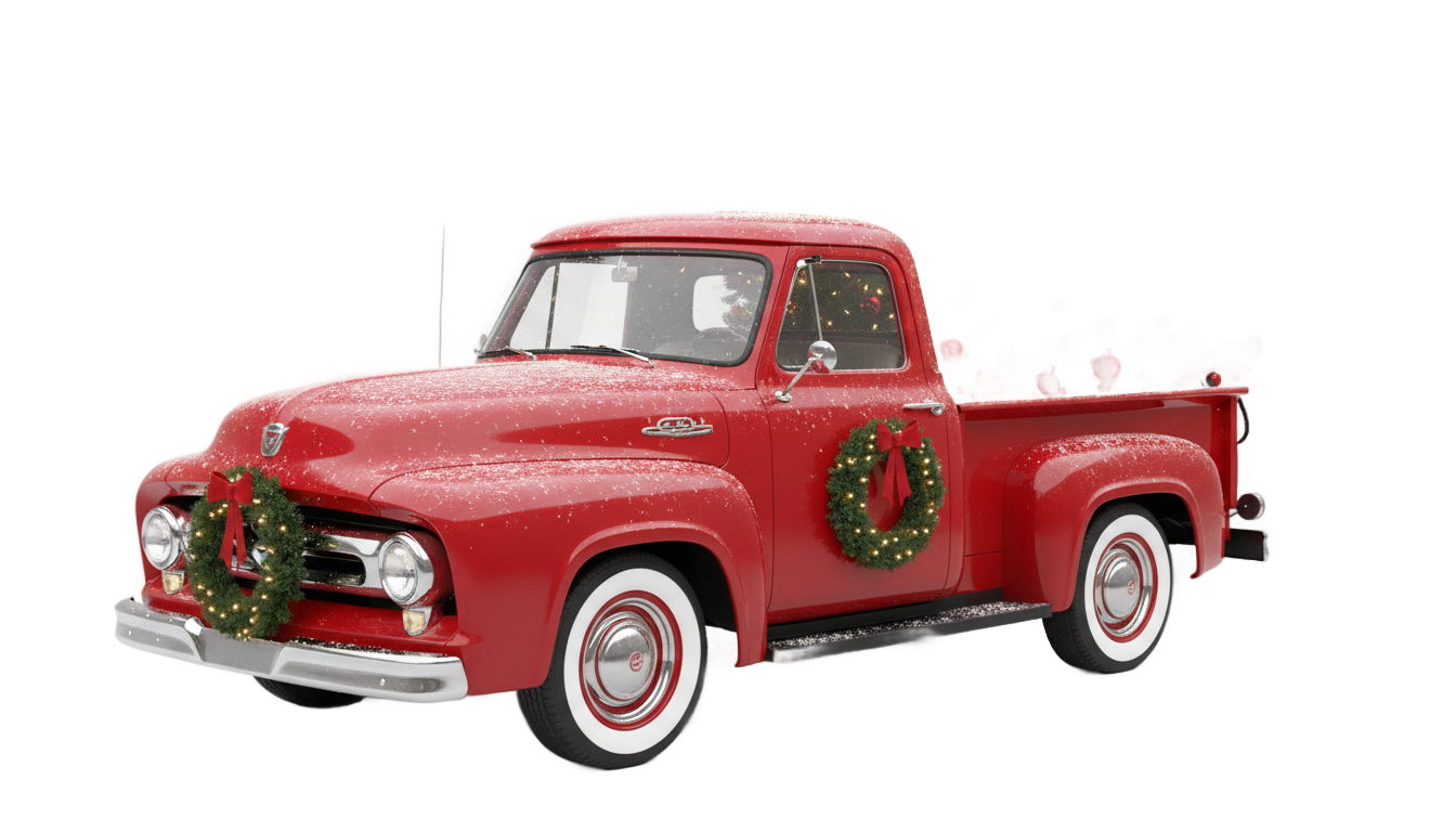christmas truck png PNG transparent background