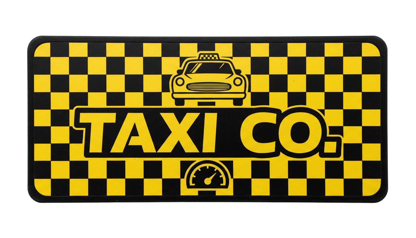 fake taxi logo png PNG transparent background