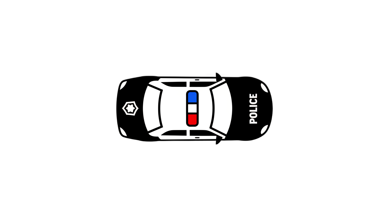 police car icon png PNG transparent background