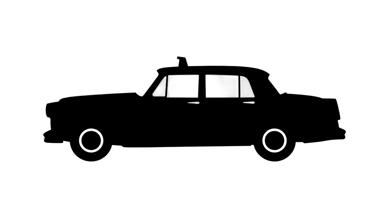 taxi silhouette png PNG transparent background