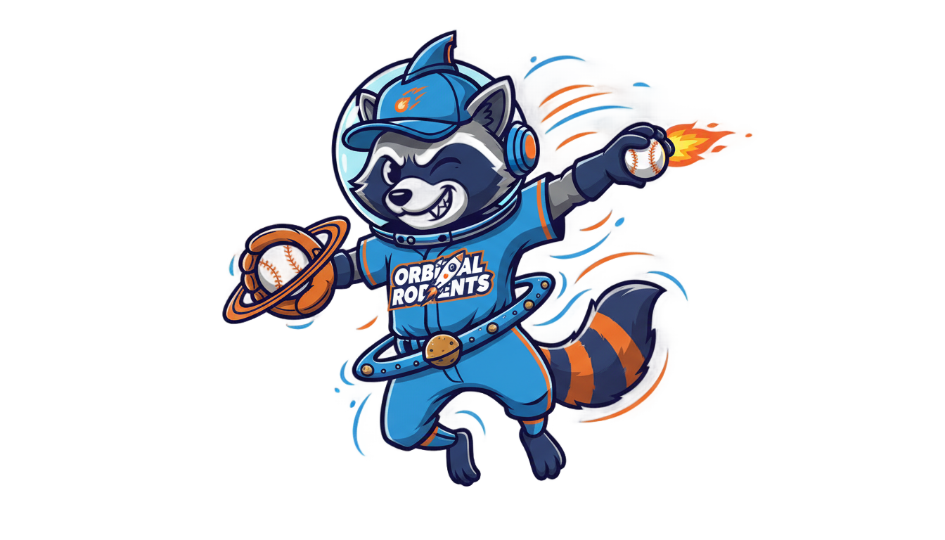 rocket city trash pandas logo png PNG transparent background