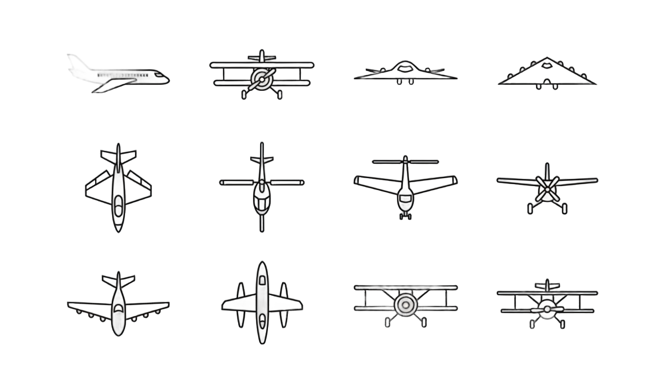 airplane icons png PNG transparent background
