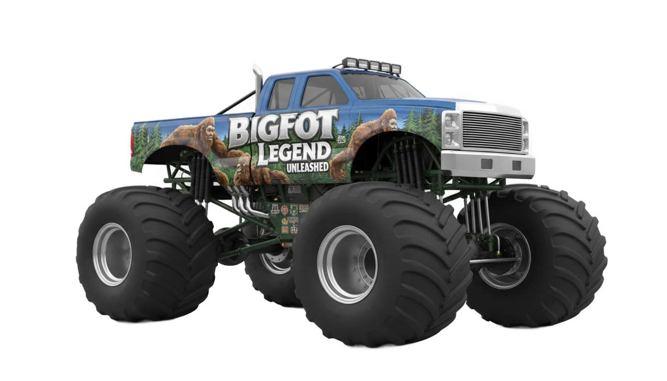 bigfoot monster truck png PNG transparent background