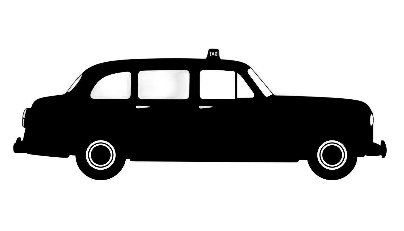 taxi silhouette png PNG transparent background