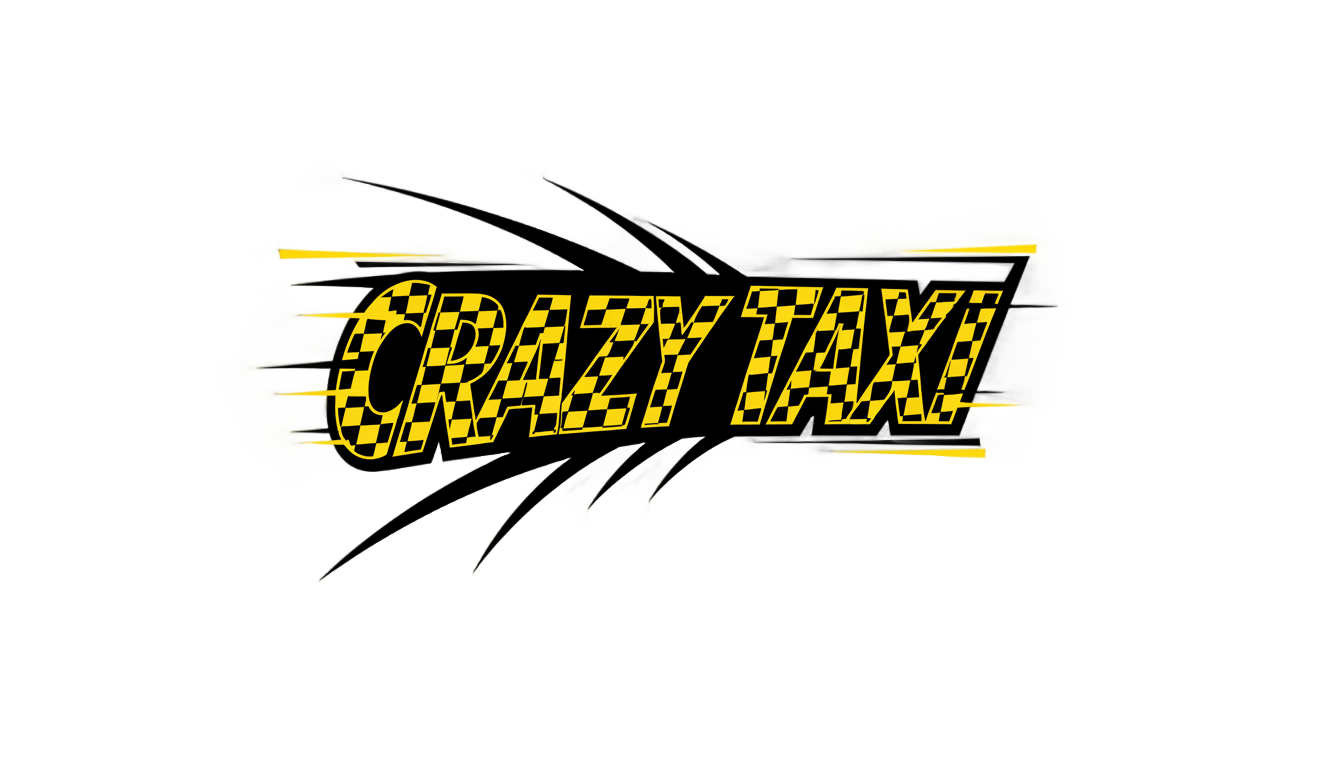 crazy taxi logo png PNG transparent background