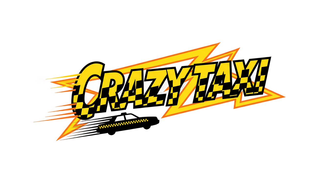 crazy taxi logo png PNG transparent background