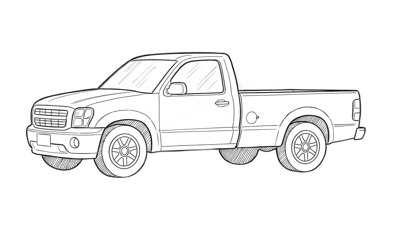 truck drawing png PNG transparent background