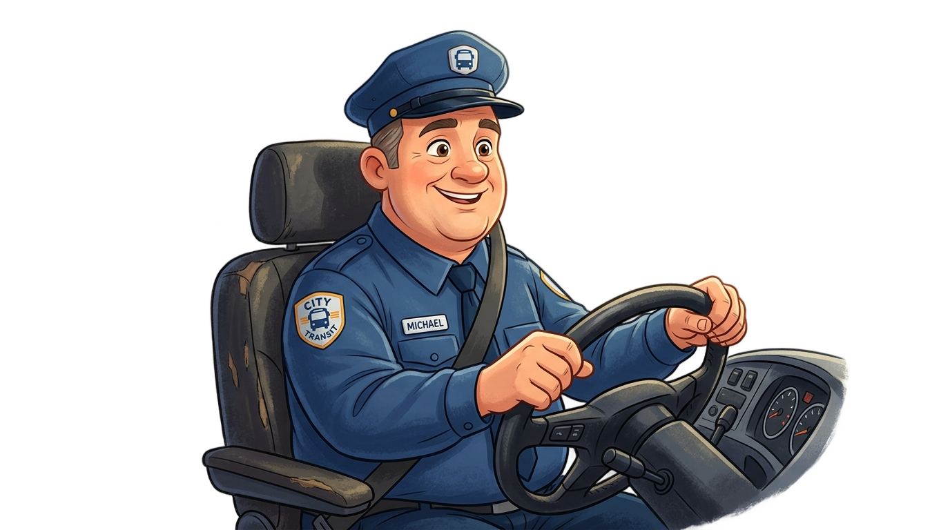 bus driver png music PNG transparent background