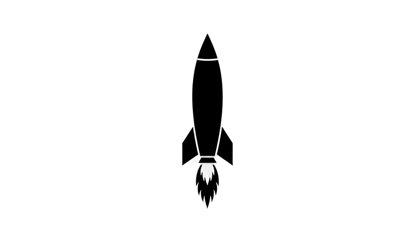 rocket silhouette png PNG transparent background
