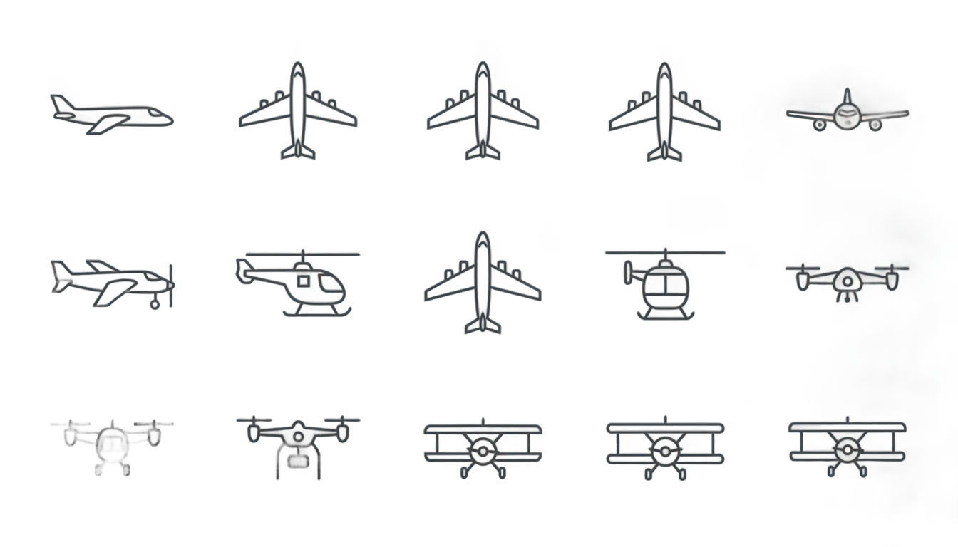 airplane icons png PNG transparent background