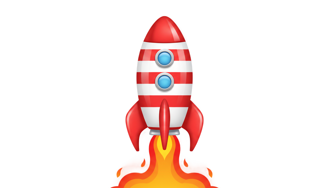rocket emoji iphone png PNG transparent background