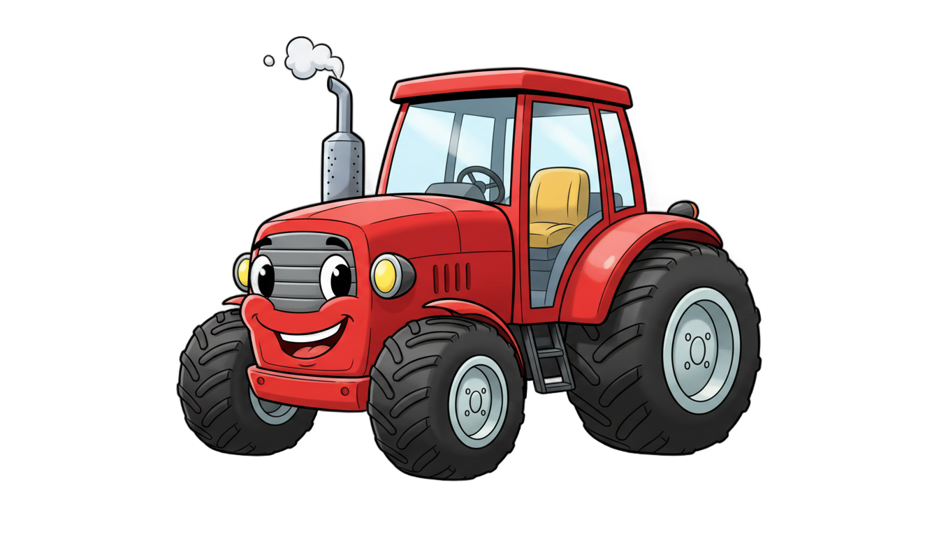tractor animado png PNG transparent background