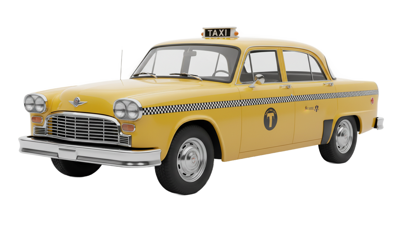 new york taxi png PNG transparent background