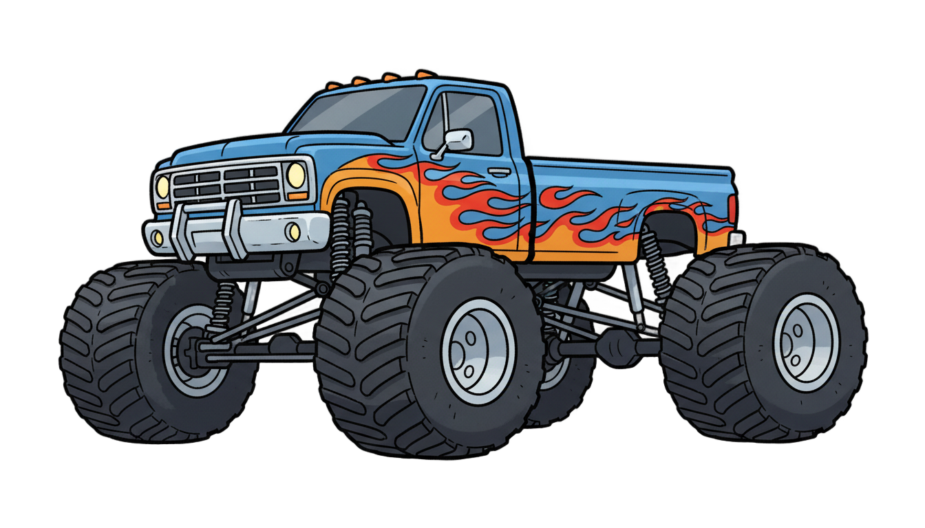 monster truck clipart png PNG transparent background