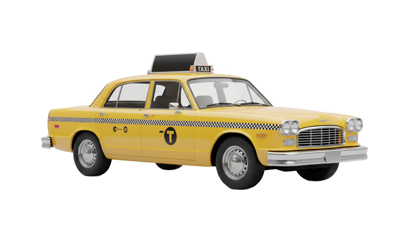 new york taxi png PNG transparent background