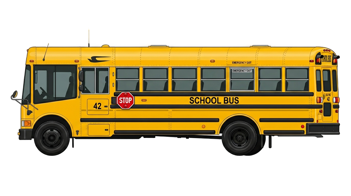 bus clip art png PNG transparent background