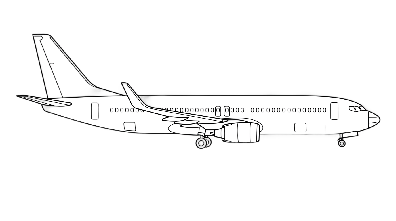 airplane clipart black and white png PNG transparent background