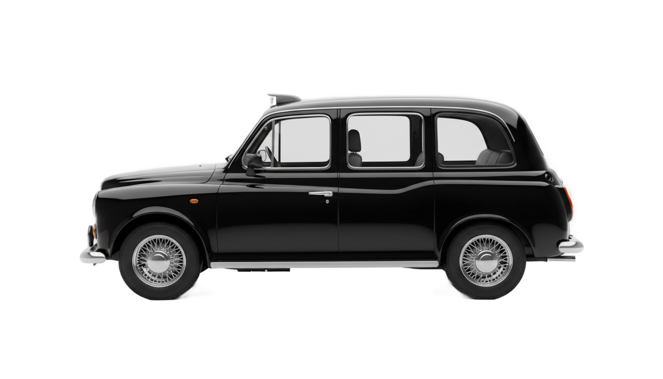 black taxi png PNG transparent background