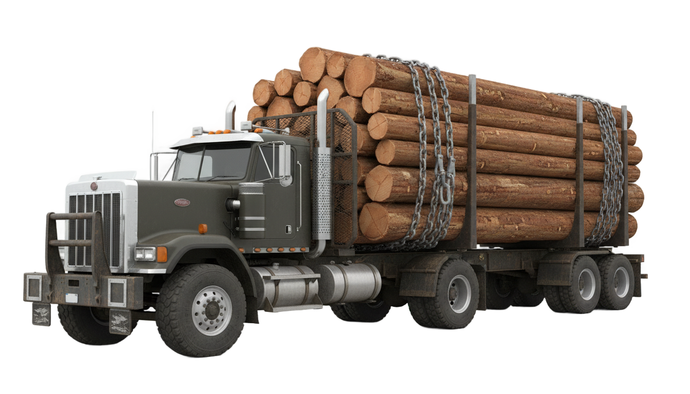 log truck png PNG transparent background