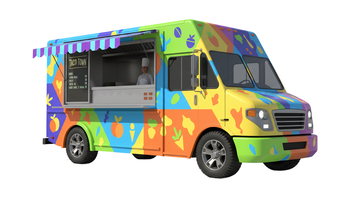 food truck png PNG transparent background