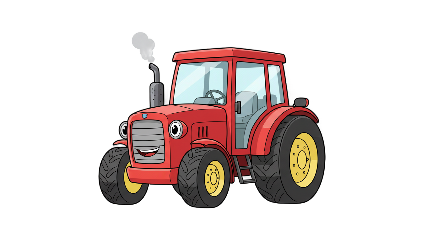 tractor animado png PNG transparent background